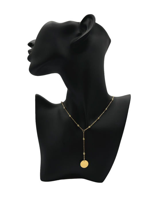 Collier en Y gravure