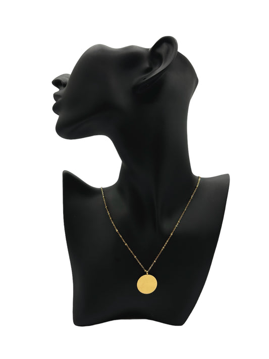 Collier médaillon long